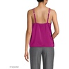 Lands’ End Women’s Satin Vneck Camisole(Vivid Berry Pink)