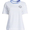 Lands’ End Women’s Short Sleeve Mariner T-Shirt(Vibrant Lapis Shells/Ivory)