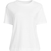 Lands’ End Women’s Short Sleeve Mariner T-Shirt(White)