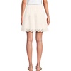Lands’ End Women’s Smocked Waist Mini Skirt(Warm Ivory)