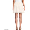 Lands’ End Women’s Smocked Waist Mini Skirt(Warm Ivory)
