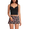 Lands’ End Women’s Sweetheart Wrap Midkini Top(Black)