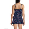 Lands’ End Women’s Sweetheart Wrap Midkini Top(Navy/Berry Dot)