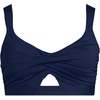 Lands’ End Women’s Twist Front Bikini Top(Deep Sea Navy)