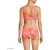 Lands’ End Women’s Twist Front Bikini Top(Radiant Orange Floral Medley)