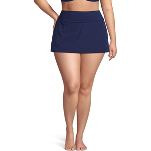 Lands’ End Women’s Pinchless Mini Swim Skort(Deep Sea Navy)
