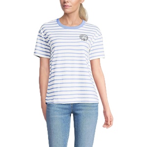 Lands’ End Women’s Short Sleeve Mariner T-Shirt(Vibrant Lapis Shells/Ivory)
