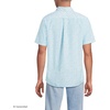 Lands’ End Men’s Short Sleeve Seersucker Shirt(White/Pale Sky Daisy Ditsy)