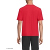 Lands’ End Men’s Short Sleeve Swim Tee Rash Guard(Compass Red Heather)