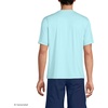 Lands’ End Men’s Short Sleeve Swim Tee Rash Guard(Turquoise/Pale Aqua Heather)