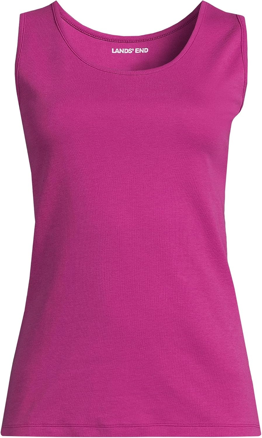 image:imageLands End Womens Cotton Tank TopRaspberry Sorbet