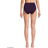 Lands’ End Women’s Chlorine Resistant Pinchless High Waisted Bikini Bottoms(Blackberry)
