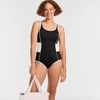Lands’ End Women’s Chlorine Resistant Soft Cup Tugless Sporty One Piece Swimsuit(Black/White)