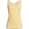 Lands’ End Women’s Cotton Tank Top(Pale Sunbeam Yellow)
