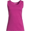 Lands’ End Women’s Cotton Tank Top(Raspberry Sorbet)