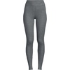Lands’ End Women’s High Rise Serious Sweats Fleece-Lined Pocket Leggings(Charcoal Heather)