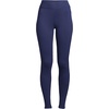 Lands’ End Women’s High Rise Serious Sweats Fleece-Lined Pocket Leggings(Deep Sea Navy)