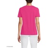 Lands’ End Women’s Relaxed American-Grown Supima Cotton V-Neck T-Shirt(Cherry Fuchsia)