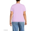Lands’ End Women’s Relaxed American-Grown Supima Cotton V-Neck T-Shirt(Lilac Breeze)