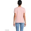 Lands’ End Women’s Relaxed American-Grown Supima Cotton V-Neck T-Shirt(Sunset Coral Pink Micro Stripe)