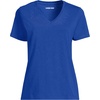 Lands’ End Women’s Relaxed American-Grown Supima Cotton V-Neck T-Shirt(Vibrant Lapis)