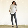 Lands’ End Women’s Sport Knit High Rise Corduroy Pants(Charcoal Heather)