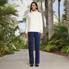 Lands’ End Women’s Sport Knit High Rise Corduroy Pants(Deep Sea Navy)