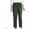 Lands’ End Women’s Sport Knit High Rise Corduroy Pants(Evening Forest)