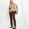 Lands’ End Women’s Sport Knit High Rise Corduroy Pants(Rich Coffee)