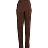 Lands’ End Women’s Sport Knit High Rise Corduroy Pants(Rich Coffee)