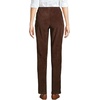 Lands’ End Women’s Sport Knit High Rise Corduroy Pants(Rich Coffee)