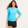 Lands’ End Women’s Sunshade UPF 50 Long Sleeve Rash Guard Swim Tee(2x Plus)