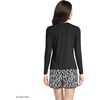 Lands’ End Women’s Sunshade UPF 50 Long Sleeve Rash Guard Swim Tee(Black)
