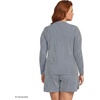 Lands’ End Women’s Sunshade UPF 50 Long Sleeve Rash Guard Swim Tee(Deep Sea Navy Mini Stripe)
