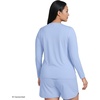Lands’ End Women’s Sunshade UPF 50 Long Sleeve Rash Guard Swim Tee(Soft Cloud Blue)