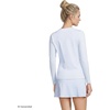 Lands’ End Women’s Sunshade UPF 50 Long Sleeve Rash Guard Swim Tee(Soft Cloud Blue Mini Stripe)