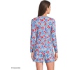 Lands’ End Women’s Sunshade UPF 50 Long Sleeve Rash Guard Swim Tee(Soft Cloud Blue Poppy Floral)