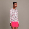 Lands’ End Women’s Sunshade UPF 50 Long Sleeve Rash Guard Swim Tee(White Multi Paisley Floral)