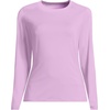 Lands’ End Women’s Sunshade UPF 50 Long Sleeve Rash Guard Swim Tee(Wild Lilacs)