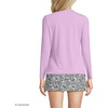 Lands’ End Women’s Sunshade UPF 50 Long Sleeve Rash Guard Swim Tee(Wild Lilacs)