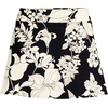 Lands’ End Women’s Tummy Control Skirt Swim Bottoms(Black/Egret Lilies)
