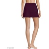 Lands’ End Women’s Tummy Control Skirt Swim Bottoms(Dark Wine)