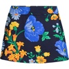 Lands’ End Women’s Tummy Control Skirt Swim Bottoms(Navy/Exploded Poppy Floral)