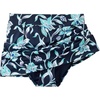 Lands’ End Women’s Tummy Control Skirt Swim Bottoms(Tropic Floral/Navy)