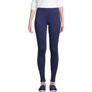 Lands’ End Women’s High Rise Serious Sweats Fleece-Lined Pocket Leggings(Deep Sea Navy)