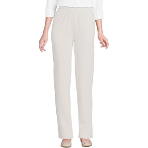 Lands’ End Women’s Sport Knit High Rise Corduroy Pants(Ivory)