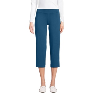 Lands’ End Women’s Starfish Mid Rise Pull-On Crop Pants(Evening Blue)