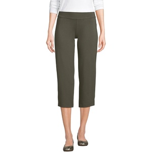 Lands’ End Women’s Starfish Mid Rise Pull-On Crop Pants(Forest Moss)