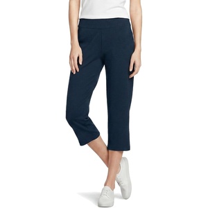 Lands’ End Women’s Starfish Mid Rise Pull-On Crop Pants(Radiant Navy)