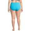 Lands’ End Women’s Tummy Control High Waisted Bikini Bottoms(Turquoise)